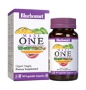 Bluebonnet Nutrition Maxi One (עם ברזל), Whole Food Multiple, Enzymes, Energy, Vitality, Gluten-Free, Kosher, Vegetarian Friendly, Soy-Free, Non-GMO, 90 קפסולת ירקות, 3 חודשים אספקה, Beige