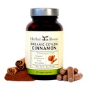 Herbal Roots אורגני Ceylon Cinnamon קפסולות | USDA Certified אורגני - non-GMO | 60 קפסולות טבעוניות אורגניות