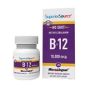 מקור עליון No Shot Methylcylobalamin B-12 10000 mcg - ויטמין B-12 כדי לתמוך בייצור אנרגיה, בריאות המוח ו-כלל בריאות - טבליות sublingual עבור Quick Absorption - 30 טבליות של פירוק מידע