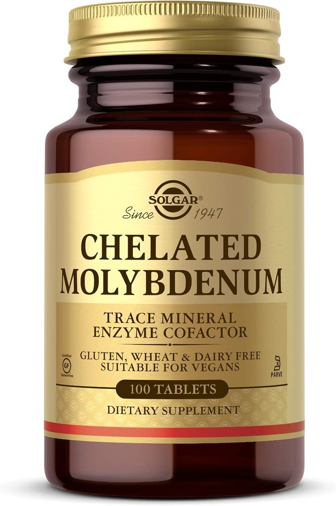 Solgar - Chelated Molybdenum, 100 טבליות
