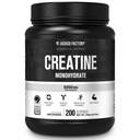 Jacked Factory Creatine Monohydrate אבקת 1000g - 5g Daily Creatine תוסף עבור גברים ונשים, טבעוני-ידידותי, צד שלישי נבדק - 200 משרתים, Unflavored