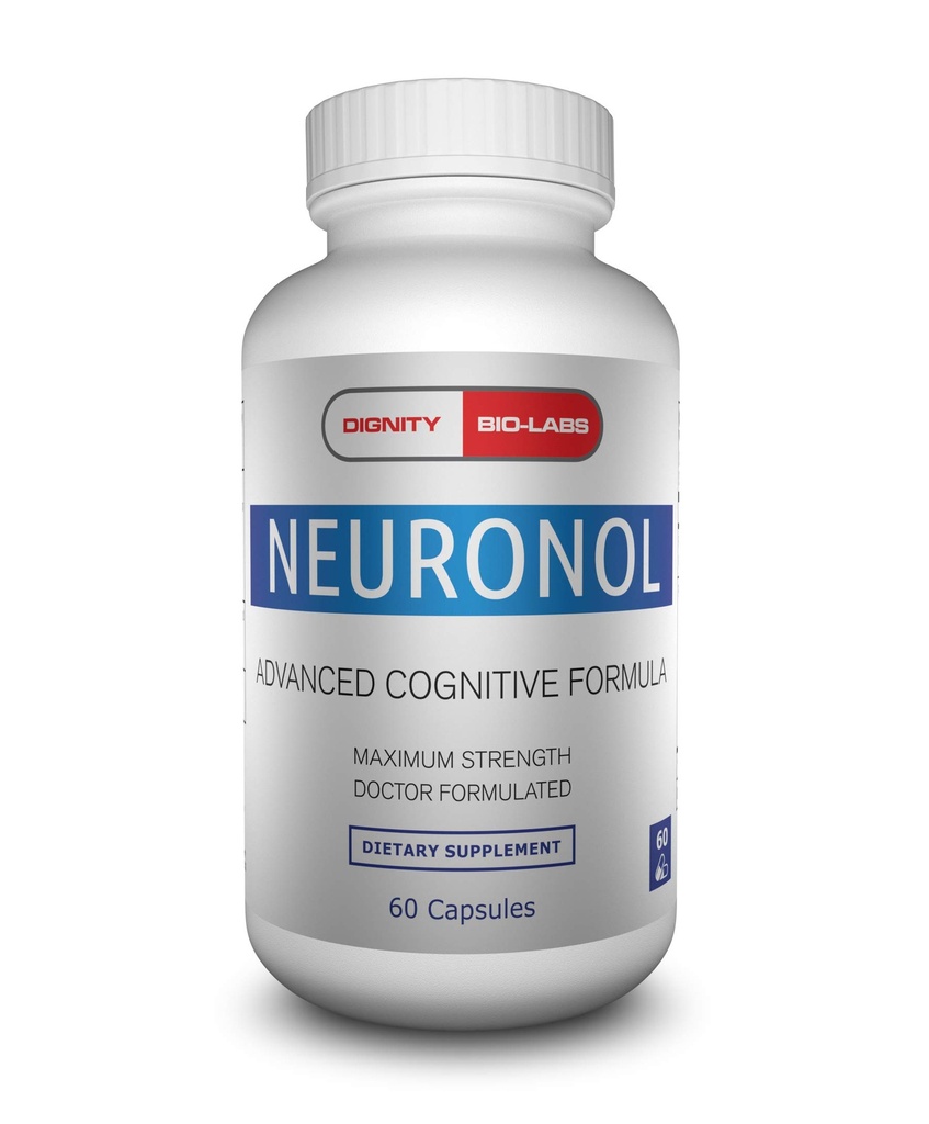 Neuronol על ידי Honor Bio-Labs: Brain Health Formula for Memory Support, Focus, Clarity and Concentration - #1 nootropic ניסח w/Dmae, Bacopa Monnieri, גינקו בילובה ועוד.