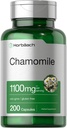 Horbäach Chamomile - 200 טבליות | 1100 מ"ג קפסולות | Non-GMO, Gluten Free Supplement