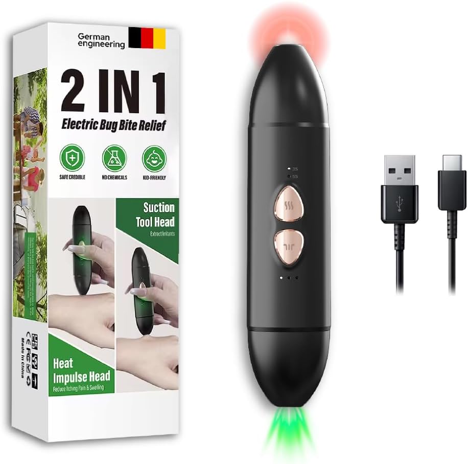 Insect Bite Relief Pen - Chemical-Free Heat Therapy for Mosquito Bites & Bee Stings