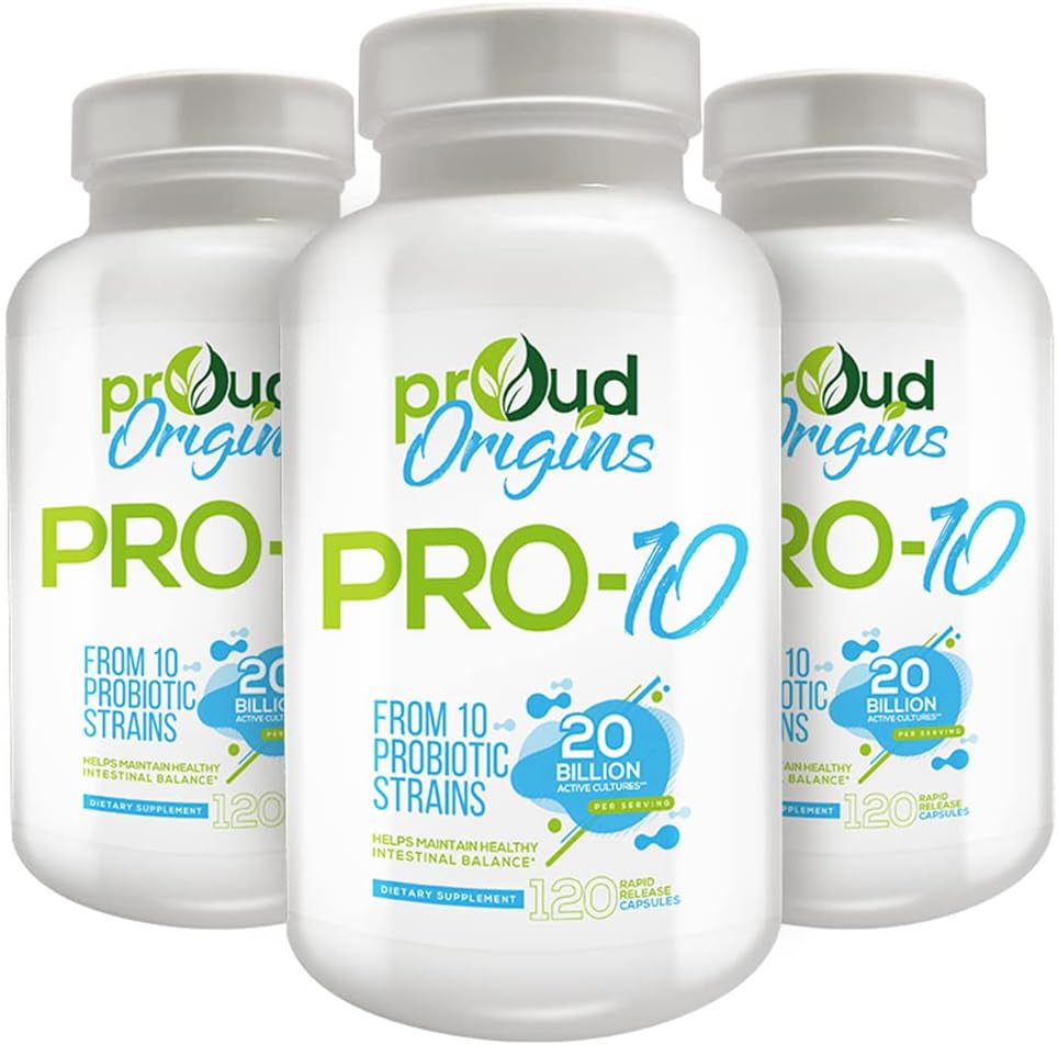 Pro-10, Probiotic 20 מיליארד, 120 קפסולות, אריזה של 3