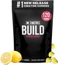 Xwerks לבנות חניכיים Creatine עבור גברים ונשים, 120 הרוזן, 100% Pure Creatine Monohydrate, לימון פלח שריר בניין חניכיים 4g Per המשרת, Pre Workout Anti מלטינג, 5000 מ"ג Total Creatine Total Creatine Monohydrate, Lemon Flavored שריר בניין חניכיים 4g Per משרת, Pre Workout Anti Melting, 5000 מ"ג כולל Creatine