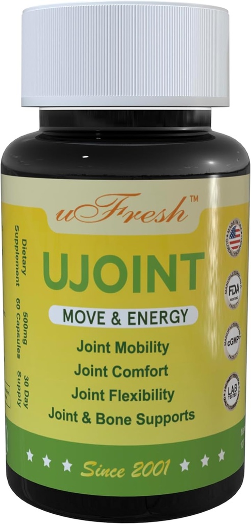 UJoint Move & Energy Joint Flexibility ותוספים תזונתיים ניידות, 30 יום אספקה, 60 קפסולות (1)