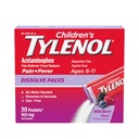 Tilenol Dissolve Packs for Pain Relief, Fever תרופות, 160 מ"ג Acetaminophen, Dye חינם, אבקת הילדים Packets for Cold & Flu Symptom הקלה; Wild Berry Flavor, 30 ct.