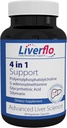 Nutrasal LiverFlo Liver תומך PPC Polyenylphosphatidylecholine S-adesnosylmethionine Glycyrrhetinic Acid Silymarin תוספי קפסולות צמחוניות