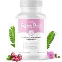 Femipro Bladder Control תוספי עבור נשים וגברים, תערובת צמחית טבעית ופרוביוטית, תומך בריאות וטרינרית ומיקרוביולוגיה איזון | Made in USA Non-GMO, 30 קפסולות, 1 חודש אספקה