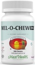 Maxi Health Melatonin 3 מ"ג למבוגרים ובני נוער - לעזור לתמוך בשינה טבעית עם מלטונין צ'ירוק - Non-Habit Forming Kosher Sleep Support (200 יחידות)