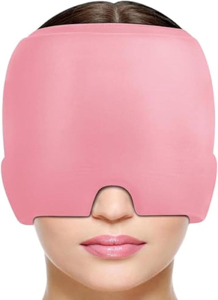 Migraine Head Relief Cap, Migraine הקלה Cap & Cold Therapy Hangover Hat Mask Odorless Migraine Headache Hat for Puffy Eyes Hangover Tension Sinus & Stress Relief
