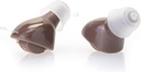 השמיעה W/Rechargeable ביצוע Case & Extra Ear Tips (Brown)