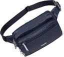 Baggallini Securtex Anti-theft Belt Fanny Pack עבור נשים RFID Wallet Locking Zipper-Travel Bagbody Purse