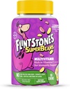 פלינטסטון ויטמינים SuperBeans,Kids Multivitamin עם תמיכה ב- Immunity עם ויטמינים A,D, Iodine & Zinc כדי לתמוך בצמיחה בריאה,Fruit Flavored,Vegetarian, Jelly Bean Chews,90 Count(Packaging עשוי להשתנות)