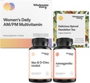 Chill Out Bundle | Myo Inositol & D Chiro Inositol | KSM 66 Ashwagandha תוספים | Premium Bioavailable Daily Multivitamin for Women with Iron and Folate | אורגני Roasted Dandelion Root Tea