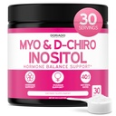 Myo-Inositol & D-Chiro Inositol Supplement Powder (2050mg Per Serving Ideal 40:1 Ratio Myo Inositol,30 Day Supply) For Hormone Balance for Women & Ovarian Health - Third Party Tested, Vegan & USA Made