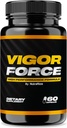 NutraRize Vigor Force for Men, High Performance Male כמוסות, All Natural Dietary Supplement for Total Health and Wellness, גלולות רשמיות 50 Review (60 קפסולות)