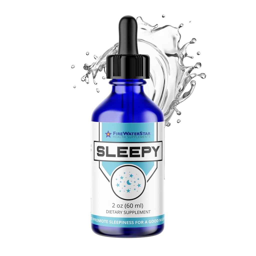 FWS Sleepy - מלטונין נוזלי עם Magnesium, L-theanine - Natural Sleep Aid - Fast Acting Liquid Drops - Helps You Get to Sleep and Stay Asleep for a Good Night's Rest - Adults, Adults, Teens, Kids