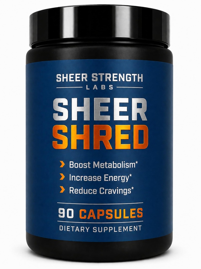 Sheer Power Labs Burner for Men - קלינית Backed Dose, Strongest Formula - Made in USA - תערובת Premium של Rauwolscine, L-Carnitine, Capsaicin. 30 משרתים