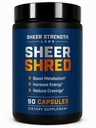Sheer Power Labs Burner for Men - קלינית Backed Dose, Strongest Formula - Made in USA - תערובת Premium של Rauwolscine, L-Carnitine, Capsaicin. 30 משרתים
