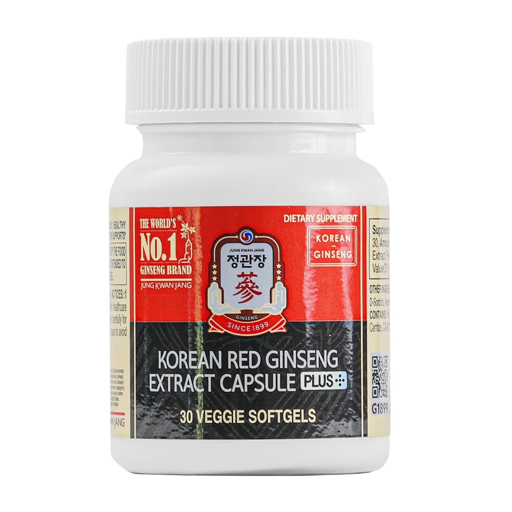 יונגKwanJang קוריאה Red גינזנג לחלץ קפסולות פלוס | All-in-1 Focus Pills for Men & Women