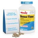 Time Senna Time Laxative - 1000 Count Tablets - ירקות טבעיים המבוססים על Laxatives for Constipation Relief, Gentle Overnight Relief and Stoolener