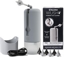Wush Pro על ידי Black Wolf - The Original Deluxe Water Powered Earer עם 6 טיפים חלופיים הניתנים להחלפה על ידי Black Wolf - Safe & Effective for Ear Wax Buildup - Electric Ear Wax Removal Kit (Grey)