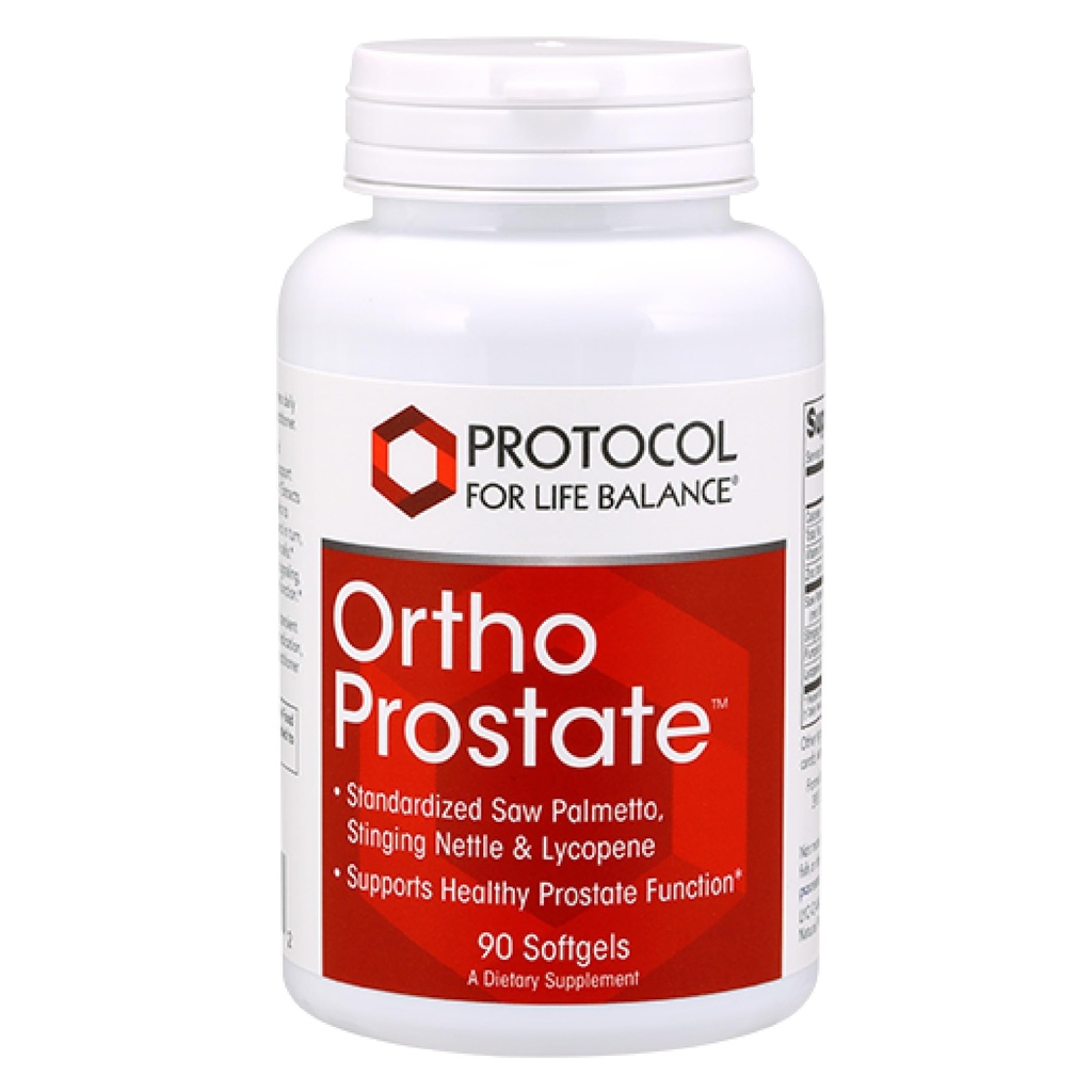 פרוטוקול Ortho Prostate - תוספי בריאות הערמונית של גברים - עם מיצוי Saw Palmetto, Sting Nettle Extractt & Zinc Gluconate - 90 Softgels