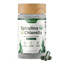 תוספי מזון אורגני Spirulina ו Chlorella - חלבון עשיר כחול ירוק Algae סופר מזון תוספת עבור אנרגיה ותמיכה Immune, 120 קפסולות צמחוניות (30 משרתים, 1 חודש אספקה)