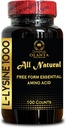 L-LYSINE 1000 mg Free Form Amino Acid Essential - Support Supplement for Aging Skin Pure Lysine Supplement Supplements for Performance, Muscle Growth & Recovery - 1 Bottle 100 Counts