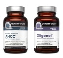 איכות החיים Kinoko פלטינום AHCC 750 מ"ג ו Oligonol Lychee לחלץ - עבור תמיכה החיסון, הזדקנות בריאה