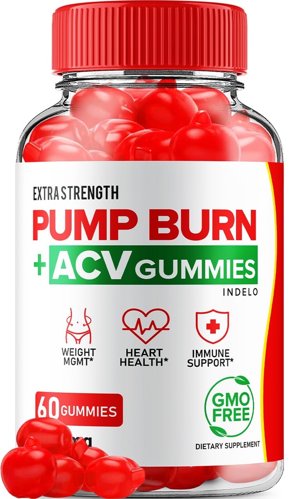 Burn Keto ACV Gummies - Keto Pump Burn Gummies ביקורות, Pump Burn Keto + ACV חניכיים לניהול משקל B12 Burn Pump Advanced 1000mg Formula (1 Pack - 60 חניכיים)