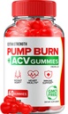 Burn Keto ACV Gummies - Keto Pump Burn Gummies ביקורות, Pump Burn Keto + ACV חניכיים לניהול משקל B12 Burn Pump Advanced 1000mg Formula (1 Pack - 60 חניכיים)