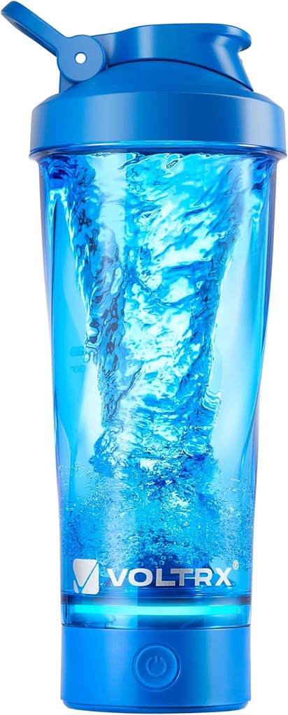 VOLTRX Premium Electric Protein Shaker Bottle, Made with Tritan - BPA חינם - 24 oz Vortex Portable Mixer Cup / USB C Rechargeable Shaker Cups forחלבון Shakes