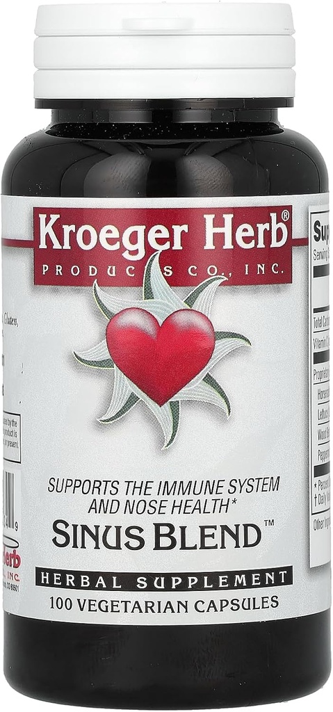 Kroeger Herb Co Sinus Band, 100 קפסולות צמחוניות