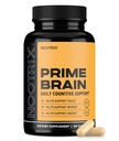 Nootrix Prime Brain Nootropic תוספת | תמיכה בזיכרון, מיקוד נפש, בריאות קוגניטיבית ואנרגיה | קידום בריאות רוח ותפקוד המוח / גינקו בילובה, אריה של אריה מאן & L האננין | 90 קפסולות