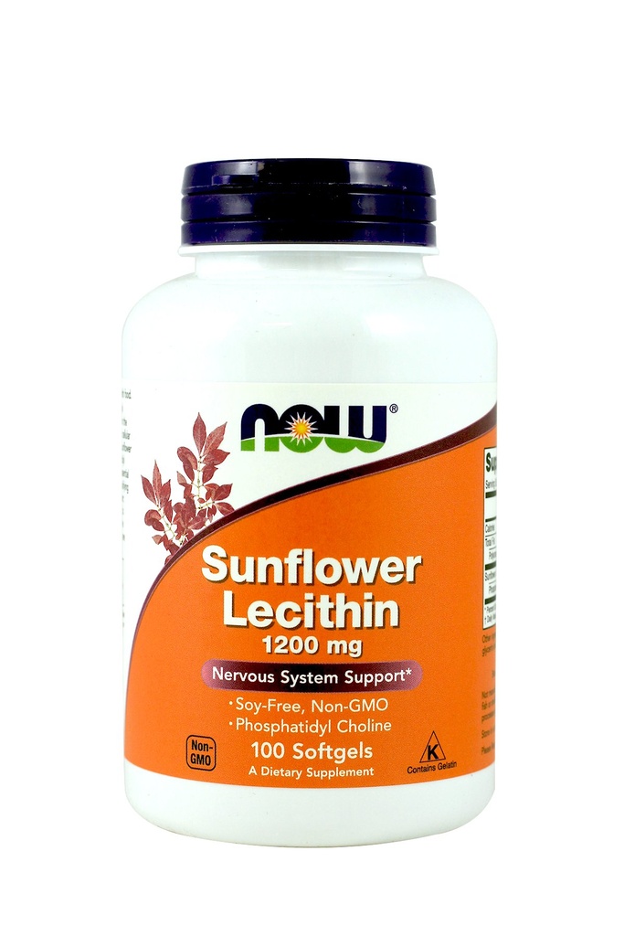 Now Foods Sunflower Lecithin 1,200 Mg Softgels 2 Pk