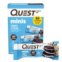 Quest Nutrition Mini Cookies & Cream חלבונים Bars, 8g חלבון, 1g סוכר, 2g Net Carbs, Gluten Free, 14 Count