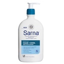 Sarna Calm + Cool Anti-Itch Lotion, Soothe ו Relieve כאב ו Itch מתוך Insect Bites, Sunburn, & הרעלת Ivy, מכיל 1% Pramoxine hydrochloride, 0.5% Menthol, טבעוני, Steroid-Free, 12 ozoid-Free, 12 oz