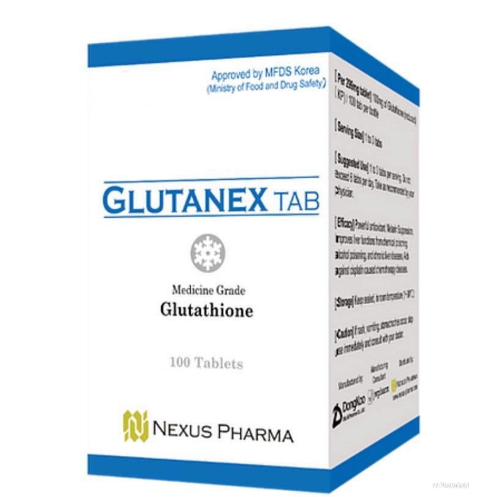 Glutanex Tab Glutathione by Nexus Pharma שנעשה בקוריאה