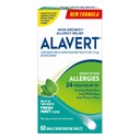 Alavert Allergy 24 Hour Relief, Fresh Mint Flavor, Orly Disintegrating Allergy Tablet, non-drowsy Antihistamine, Loratadine 10 מ"ג, 60 הרוזן
