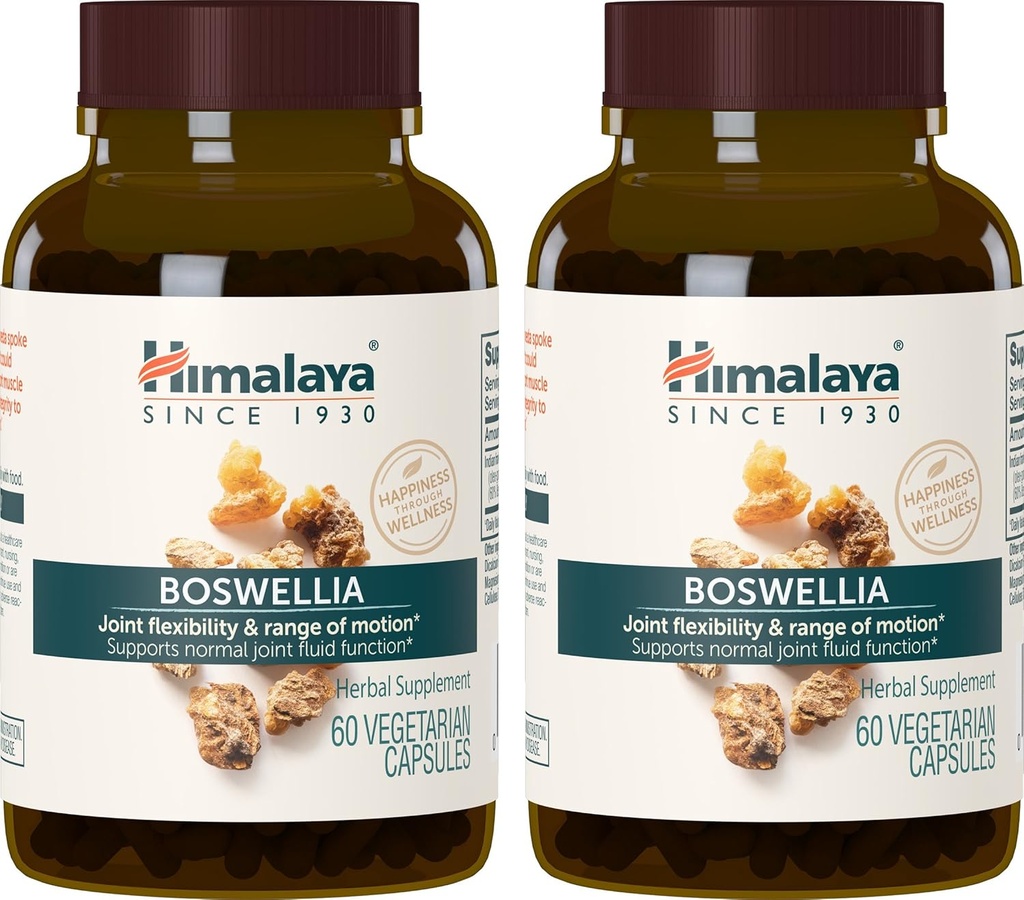 ההימלאיה Boswellia, תמיכה משותפת של ניידות וגמישות, מקדמת את ה-Tissue Preservation, 250 מ"ג, 60 קפסולות, 1 חודש אספקה, 2 Pack