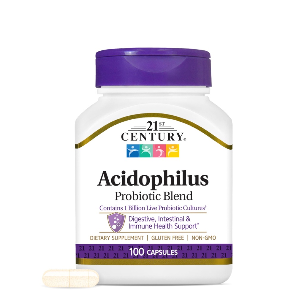 21st Century, Acidophilus Probiotic Blend, 100 Capsules