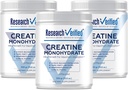 מחקר מאומת Creatine Monohydrate - תמיכה בצמיחה שרירית אופטימלית, ביצועים משופרים - 5000 מ"ג Creatine Monohydrate - BioPerine - 180 משרתים - Unflavored - טבעוני