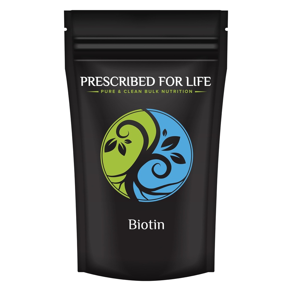For Life Biotin אבקת, ויטמין B7 לעור, ריח ובריאות שיער, USP Class (14g)