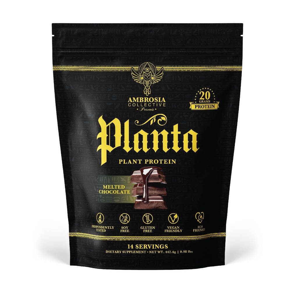 Ambrosia Planta - Premium Plant-מבוסס חלבון | טבעוני & Keto Friendly | Gourmet Flavors with no Bloating or Stomach Upset