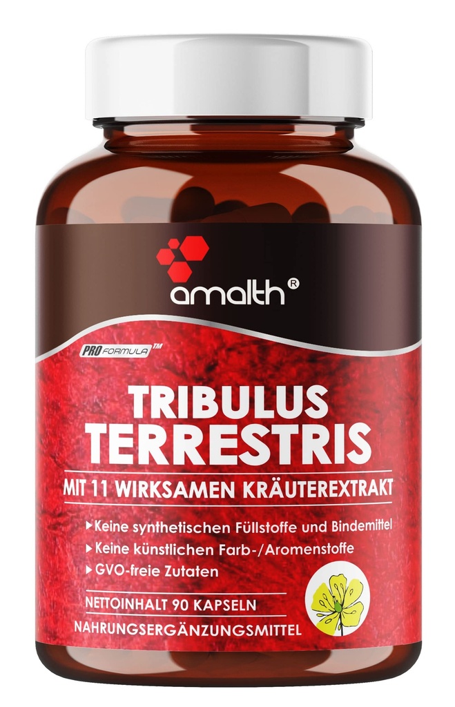 Amalth Tribulus Terrsestris, 20:1 לחלץ פרי המשרתת, הפוטנטיות הגבוהה ביותר עם אשוגנדה, Saw Palmetto, Shilajit 120 קפסולות