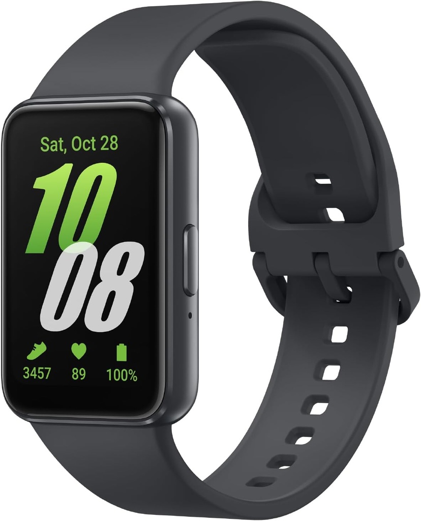 SAMSUNG Galaxy Fit3, Health/Activity Fitness Tracker, Smartwatch for Android, 13 Day Battery, Sleep/Snore Tracking, Heart Rate, 2025, Dark Gray (US Version, בלעדי, 2Yr Warranty)