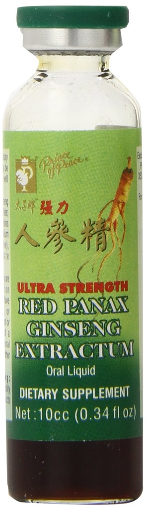 Prince Of Peace, Red Panax Ginseng Extractum, 0.34 Fl Oz, 30 Count